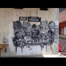 In der „Art Street“ und den angrenzenden Straßen finden sich viele Graffiti